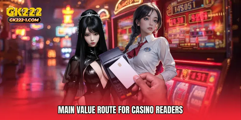 Main value route for casino readers